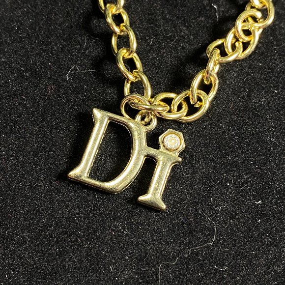 NEW📌Vintage Di Gold Tone Link Charm Bracelet - Picture 5 of 10